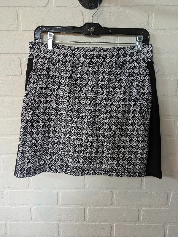 Athletic Skirt By Talbots In Black & White, Size: 8petite