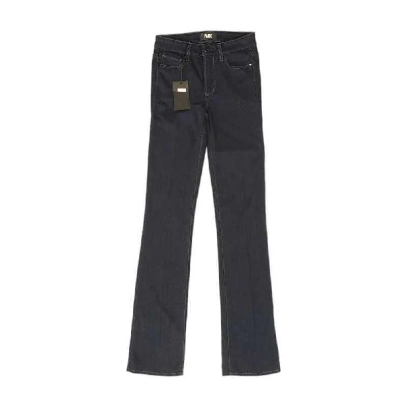 Navy Solid High Rise Bootcut Jeans