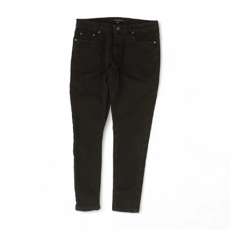 Black Solid Jeans