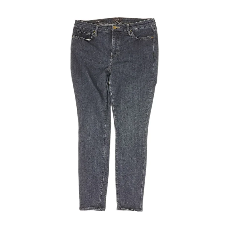 Indigo Solid Skinny Leg Jeans