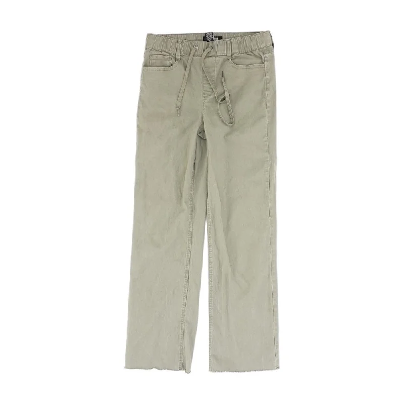 Olive Solid Regular Jeans