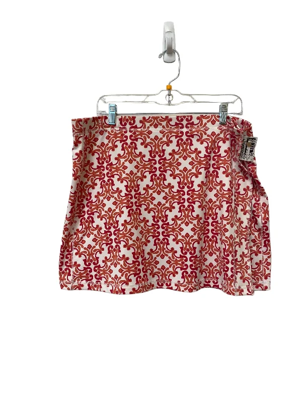 Red & White Athletic Skort Athleta, Size Xl