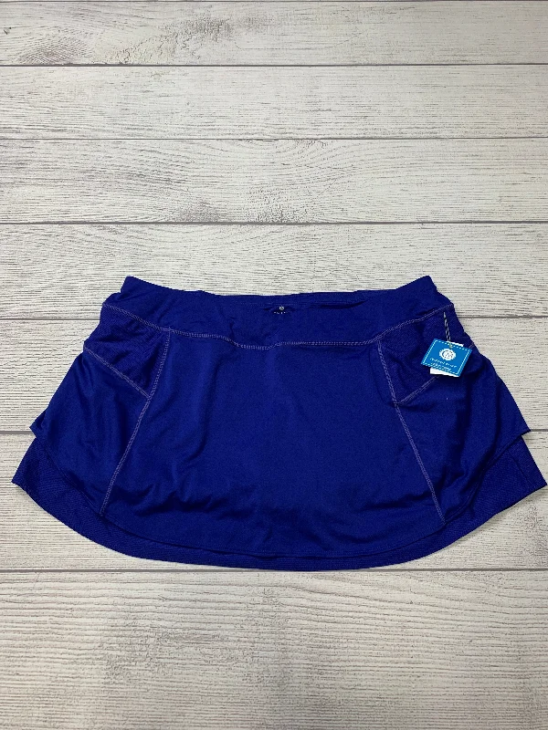 Blue Athletic Skirt Skort Athleta, Size Xl