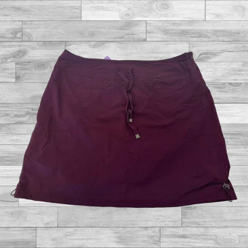 Purple Athletic Skort Green Tea, Size Xl