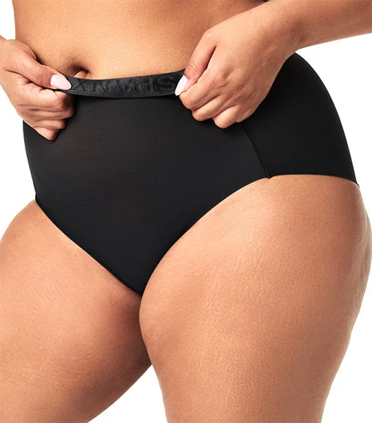 Sheer Control Shaping Brief Very Black