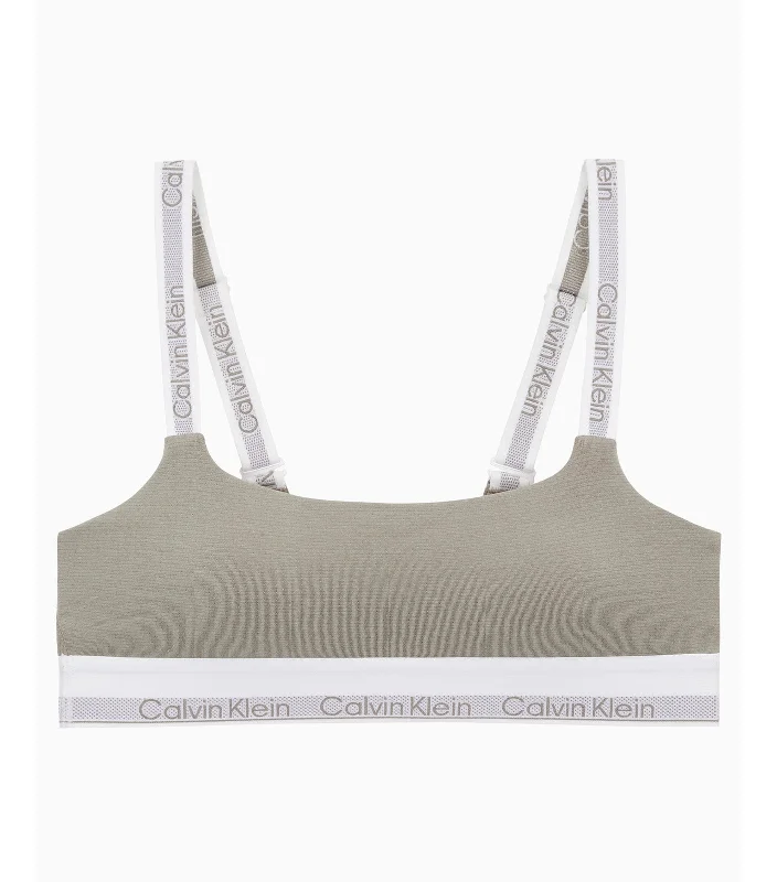 Modern Cotton Lightly Lined Bralette Khaki