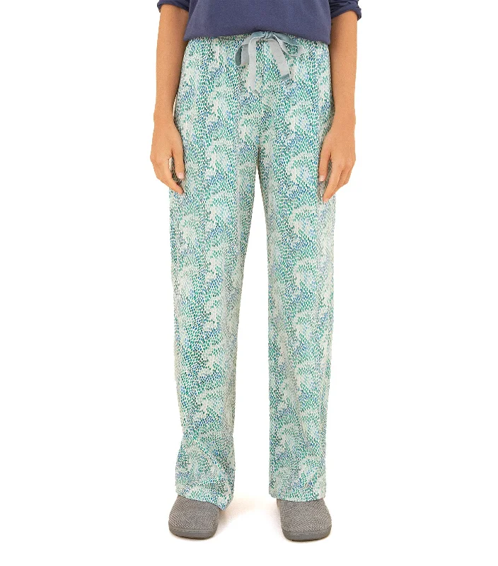 Moniquilla Mottled Printed 100% Cotton Long Pants Multicolor