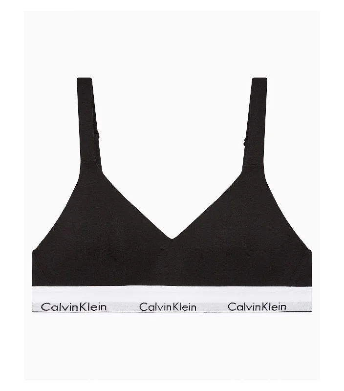 Modern Cotton Lift Bralette Black