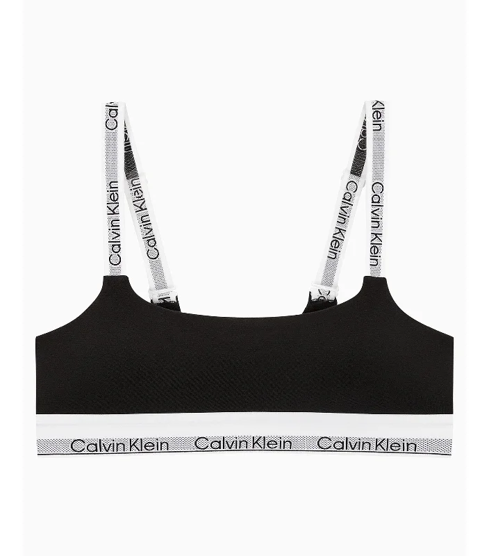 Modern Cotton Lightly Lined Bralette Black