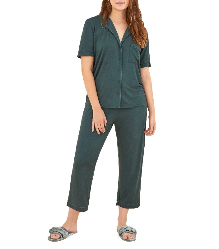 Super Soft Viscose Green Shirt Pajamas