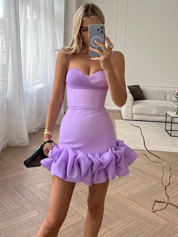 Newest 2023 Short Prom Dresses, Mermaid Homecoming Dresses, Mini Wedding Guest Dresses