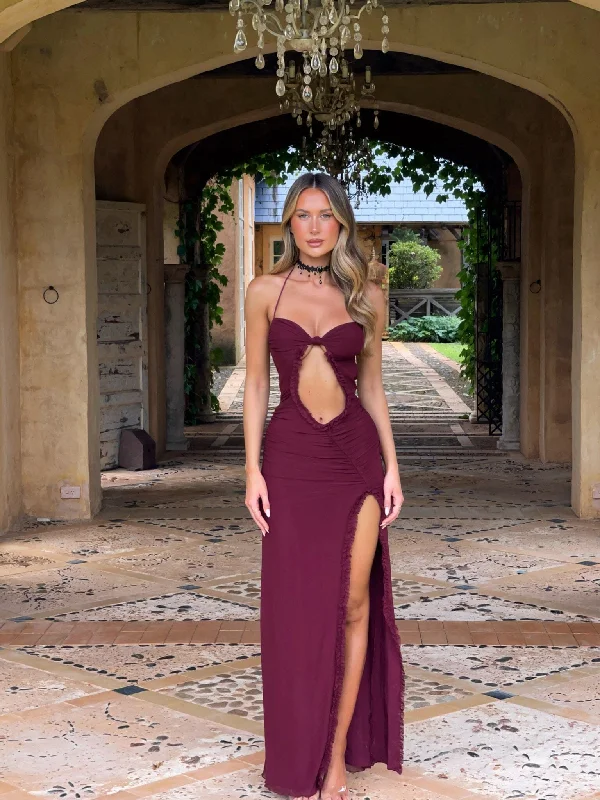 ROCCO MAXI DRESS WINE