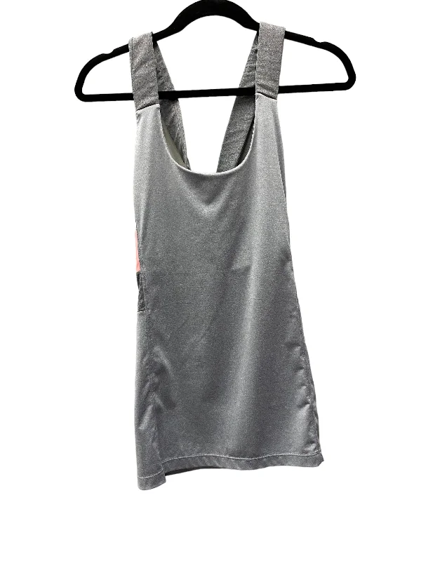 Athletic Dress By Mpg In Grey & Pink, Size: L