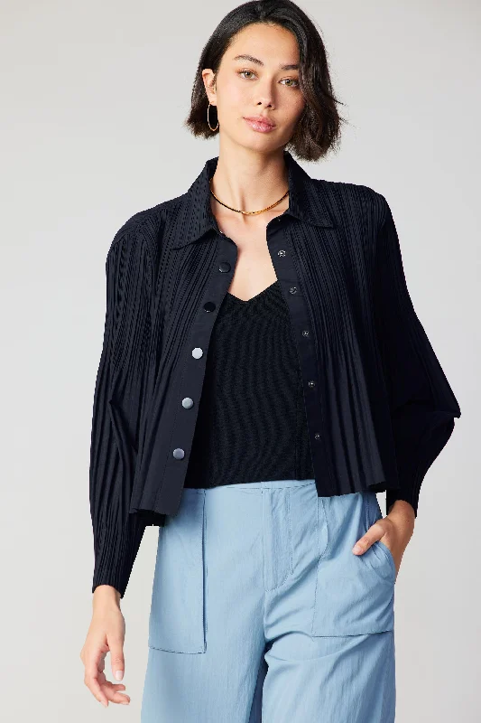 Button Down Pleated Top