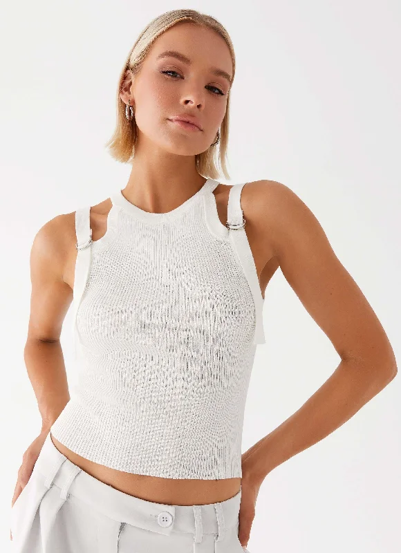 Keeley Racer Top - White