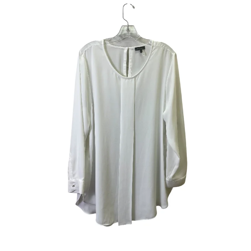 Top Ls By Vince Camuto In White, Size:Xl