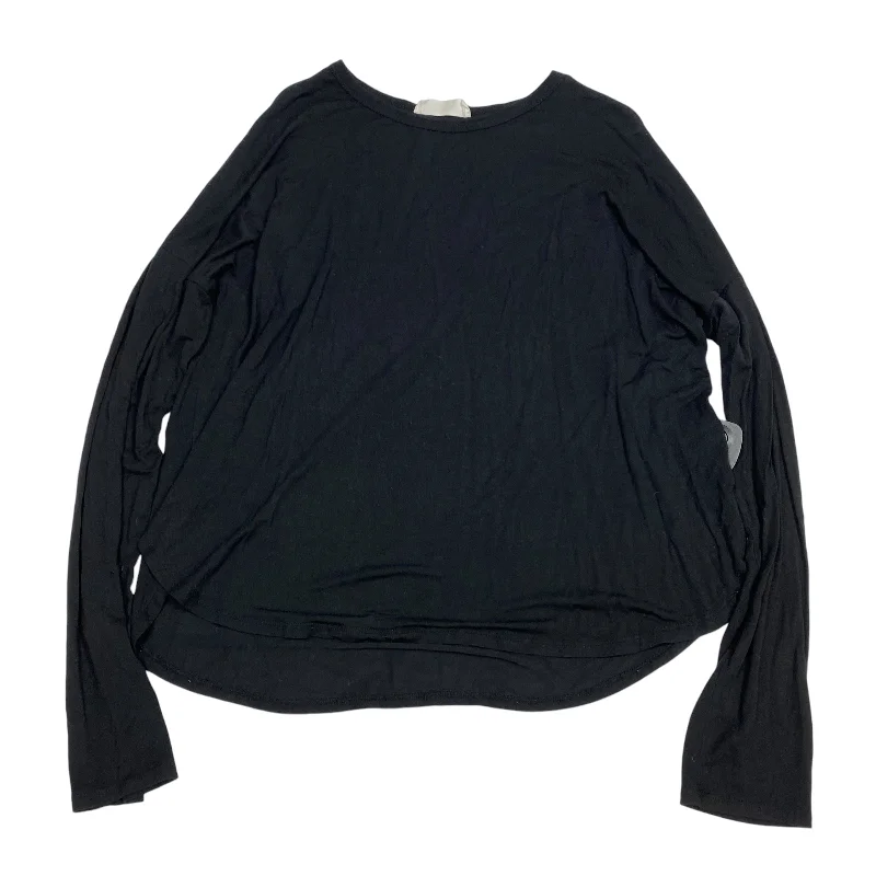 Top Long Sleeve Basic By Double Zero In Black, Size: M