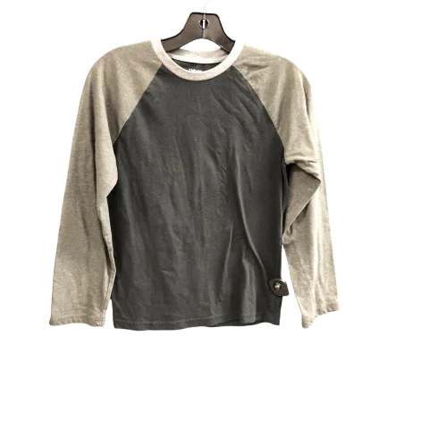 Top Long Sleeve By Clothes Mentor In Black & Grey, Size: L