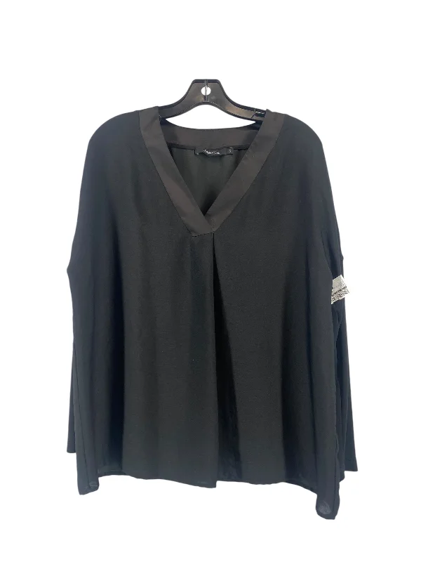 Top Long Sleeve By Clothes Mentor In Black, Size: S