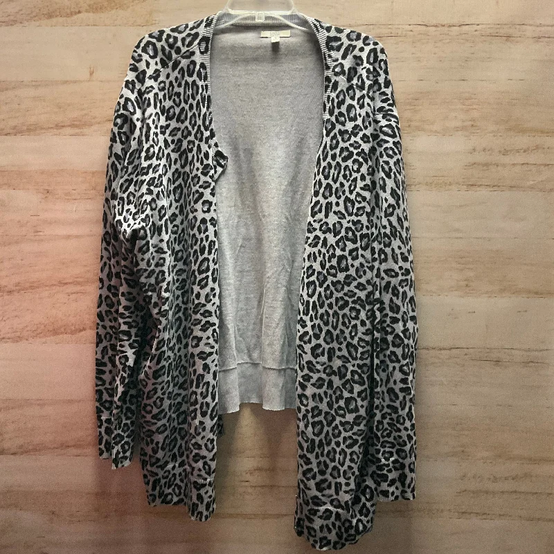 Top Long Sleeve By Croft And Barrow In Animal Print, Size: 3x