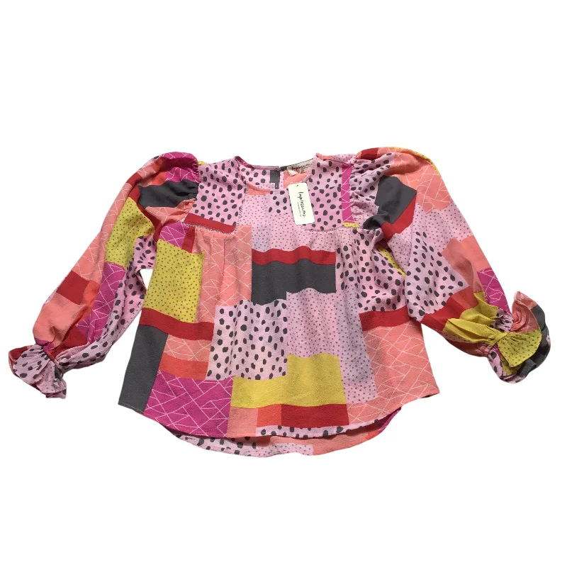 Top Long Sleeve By Impressions In Multi-colored, Size: S