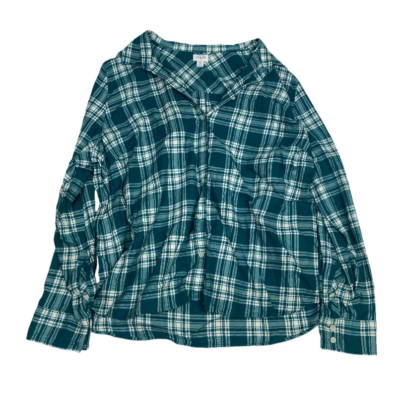 Top Long Sleeve By J. Crew In Green, Size: 3x