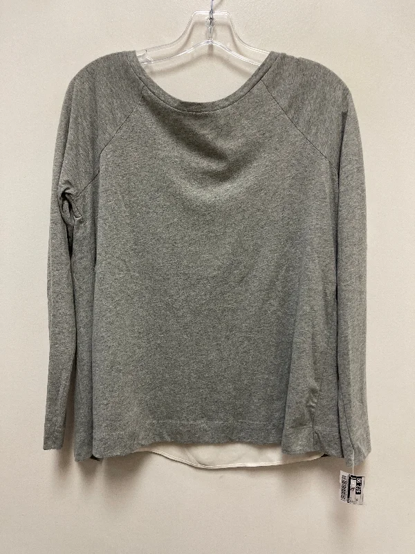 Top Long Sleeve By Loft In Grey, Size: Xs