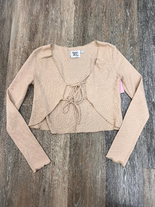 Top Long Sleeve By Princess Polly In Tan, Size: 4