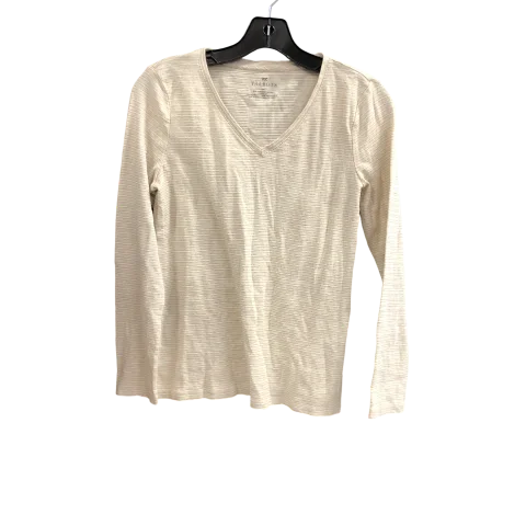 Top Long Sleeve By Talbots In Gold & Tan, Size: M