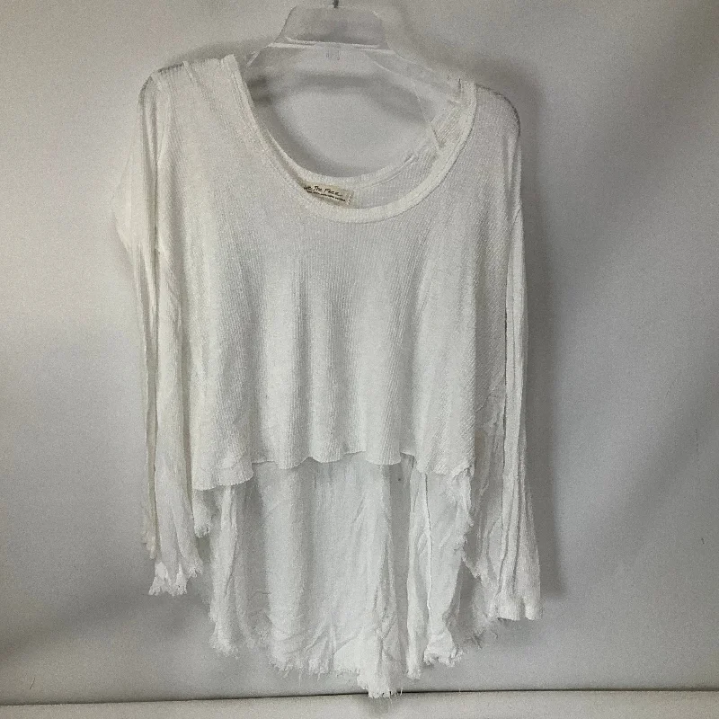 Top Long Sleeve By We The Free In White, Size: Xs